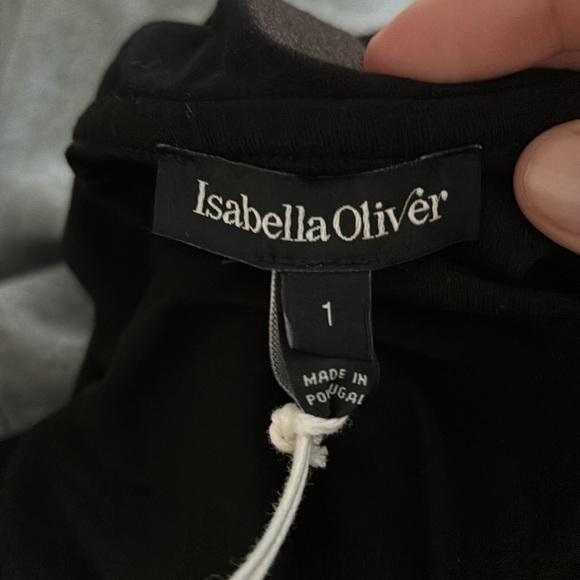 Isabella Oliver Brunswick Maternity Dress in Caviar Black - Picture 4 of 6